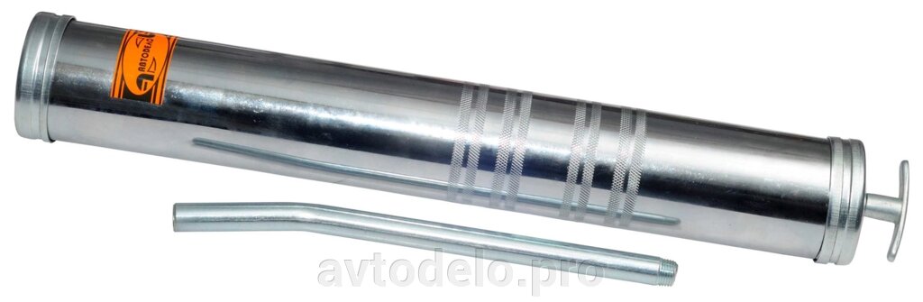 Шприц маслозаливной 1000мл (метал. трубка+шланг) (АвтоDело) (42026) от компании АВТОДЕЛО инструмент - фото 1