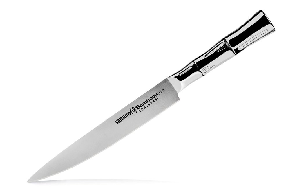 Нож кухонный стальной для нарезки Samura Bamboo от компании ООО "НОВЫЙ МИР ПЛЮС" - фото 1