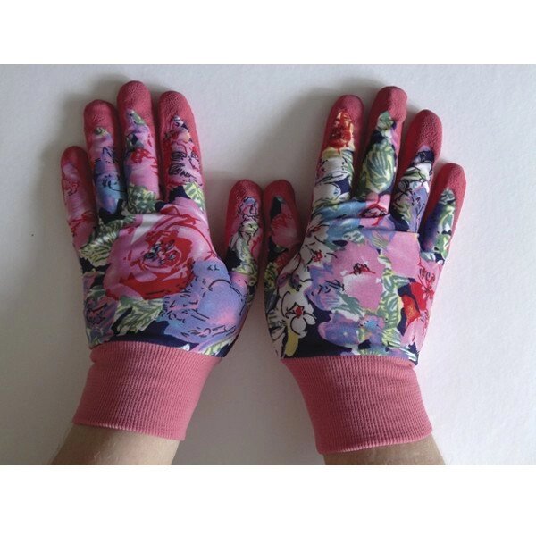 Перчатки для садовых работ Леди FairLady розовые от компании ООО "НОВЫЙ МИР ПЛЮС" - фото 1