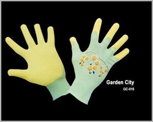 Перчатки садовые Garden Gloves Duraglove желтые L