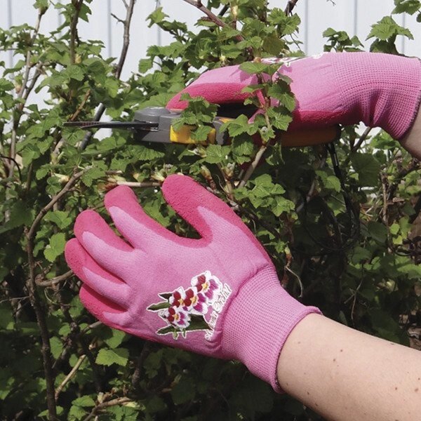 Перчатки садовые Garden Gloves Duraglove розовые L - доставка