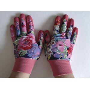 Перчатки для садовых работ Леди FairLady розовые