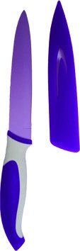 Нож фиолетовый Microban с футляром - заказать