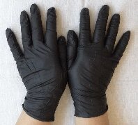 Перчатки хозяйственные Nitrile черные