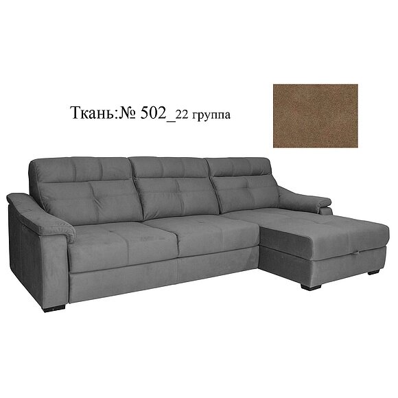 Угловой диван «Барселона 2» (3mL/R8mR/L) - спецпредложение, Материал: Ткань, Группа ткани: 22 группа от компании Mebel24x7 - мебельный дискаунтер - фото 1