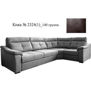 Угловой диван «Барселона 2»3мL/R901R/L) - спецпредложение, Материал: Натуральная кожа, Группа ткани: 140 группа