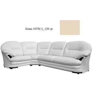 Угловой диван «Йорк»3мL/R901R/L) - спецпредложение, Материал: Натуральная кожа, Группа ткани: 120 группа