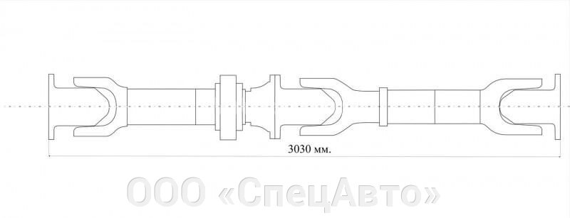 Передача карданная 53361-2201006-10 L-3030 (ОАО "БЕЛКАРД") от компании ООО «СпецАвто» - фото 1