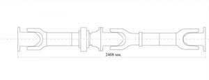 Передача карданная 5337-2201006-02 L-12408 (оао "белкард"