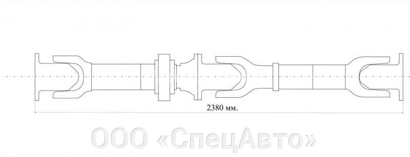 Передача карданная 631208-2205006-050 Н/О L-2380 (ОАО "БЕЛКАРД") от компании ООО «СпецАвто» - фото 1