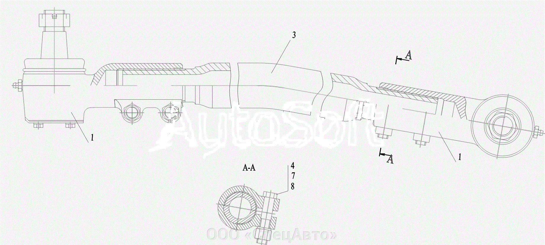 Тяга продольная 6516V8-3003098-000