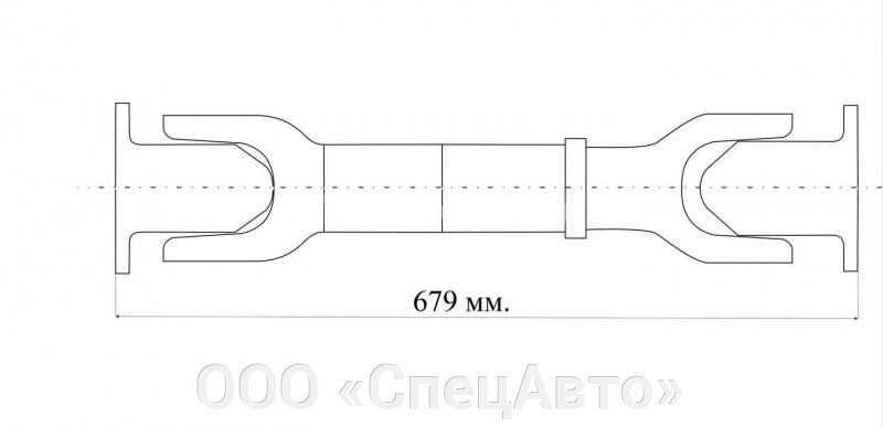 Вал карданный заднего моста 54341-2201010-02 L-679 (ОАО &quot;БЕЛКАРД&quot; - гарантия