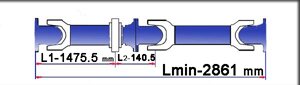 Вал карданный ЗИЛ 55-2200023-10 (5301-2200023-60)