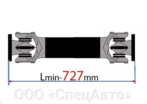 Вал карданный КамАЗ 4310-2205011-03 от компании ООО «СпецАвто» - фото 1