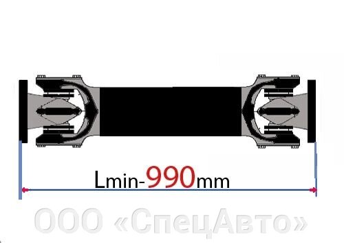 Вал карданный КамАЗ 5320-2205011-33 от компании ООО «СпецАвто» - фото 1