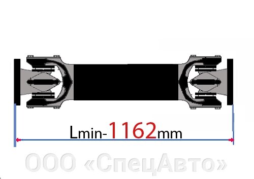 Вал карданный КамАЗ 5320-2205011-40 от компании ООО «СпецАвто» - фото 1