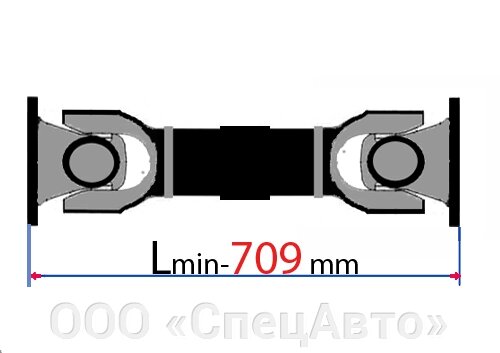 Вал карданный КамАЗ 53205-2201011-10 от компании ООО «СпецАвто» - фото 1