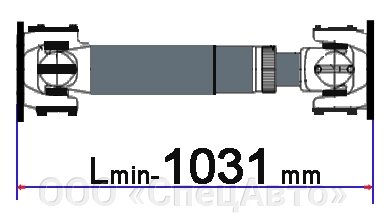 Вал карданный МоАЗ 69085-2202010 от компании ООО «СпецАвто» - фото 1