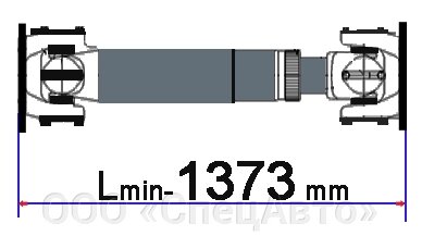 Вал карданный МоАЗ 7405-2201010 от компании ООО «СпецАвто» - фото 1