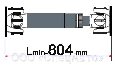 Вал карданный МоАЗ 7505-2203010 от компании ООО «СпецАвто» - фото 1