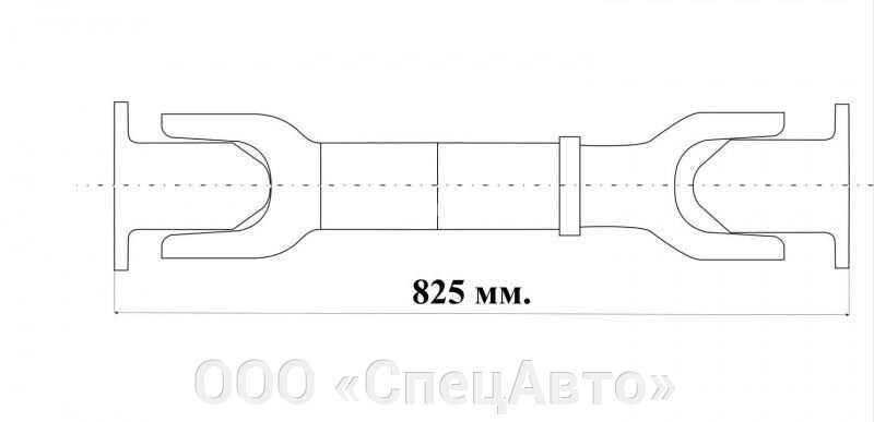 Вал карданный среднего моста Н/О L-825 (ОАО "БЕЛКАРД") 64226-2205010-02 от компании ООО «СпецАвто» - фото 1